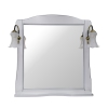 Зеркало Равелло 75, 85, 105 см Белое с Серебром